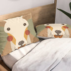 Red Deer Animal Portrait Pillow Sham Gallery Image 2