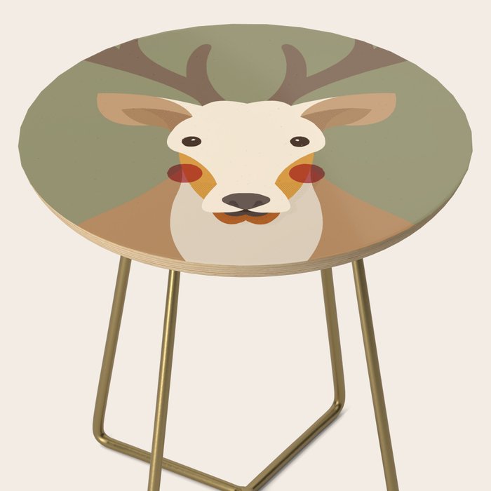 Red Deer Animal Portrait Side Table Gallery Image 2