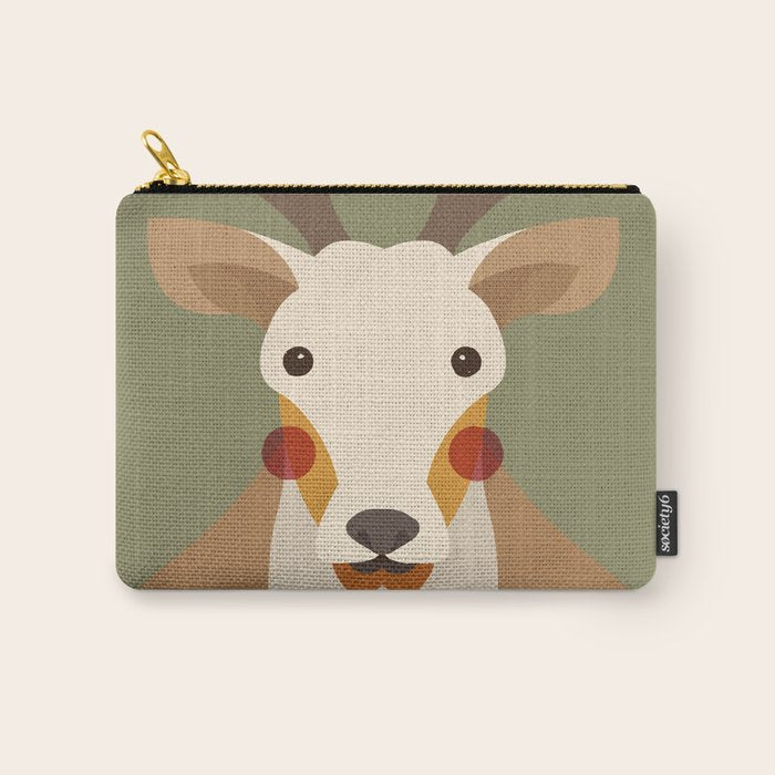 Red Deer Animal Portrait Carry All Pouch Gallery Image 1