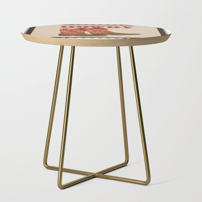 Howdy Cowgirl - Coral & Pink Side Table Gallery Image 1