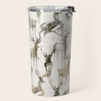 Fall Winter Woodland Deer Animals Travel Mug Gallery Image 2