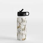 Fall Winter Woodland Deer Animals Water Bottle Gallery Image 1