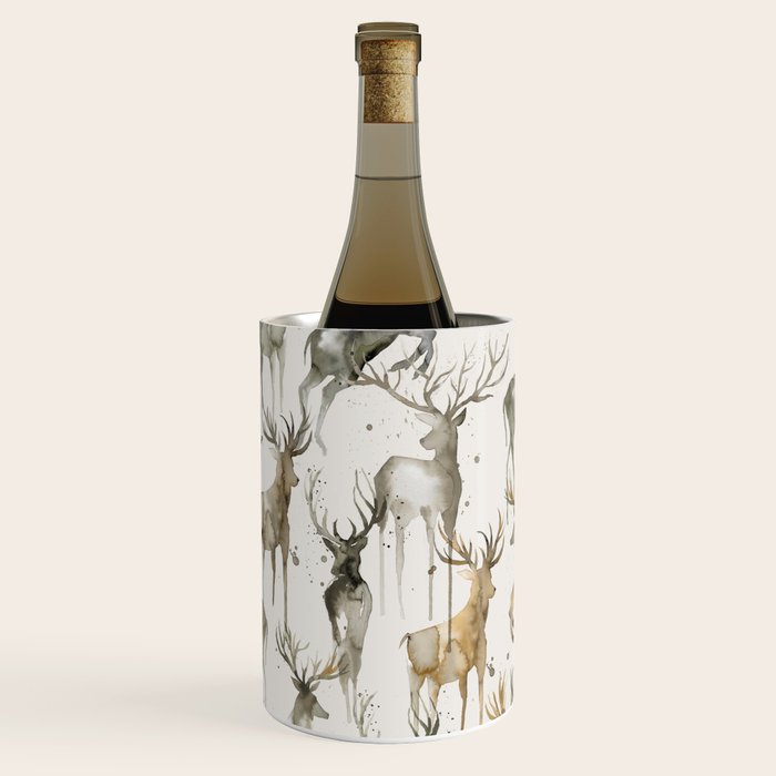Fall Winter Woodland Deer Animals Wine Chiller Gallery Image 3