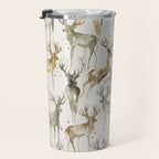 Fall Winter Woodland Deer Animals Travel Mug Gallery Image 3