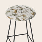 Fall Winter Woodland Deer Animals Stool Gallery Image 2