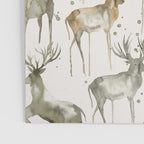 Fall Winter Woodland Deer Animals Poster Gallery Image 3