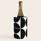 Mid-Century Modern Pattern No.3 - Black and White Wine Chiller Gallery Image 1
