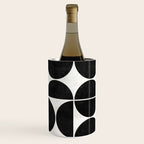 Mid-Century Modern Pattern No.3 - Black and White Wine Chiller Gallery Image 2