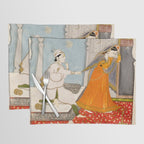 The Timid Bride Indian Painting Miniature  Placemat Gallery Image 1