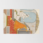 The Timid Bride Indian Painting Miniature  Rug Gallery Image 2