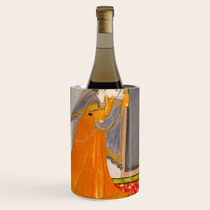 The Timid Bride Indian Painting Miniature  Wine Chiller Gallery Image 3