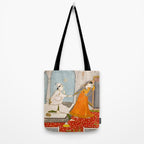 The Timid Bride Indian Painting Miniature  Tote Bag Gallery Image 2