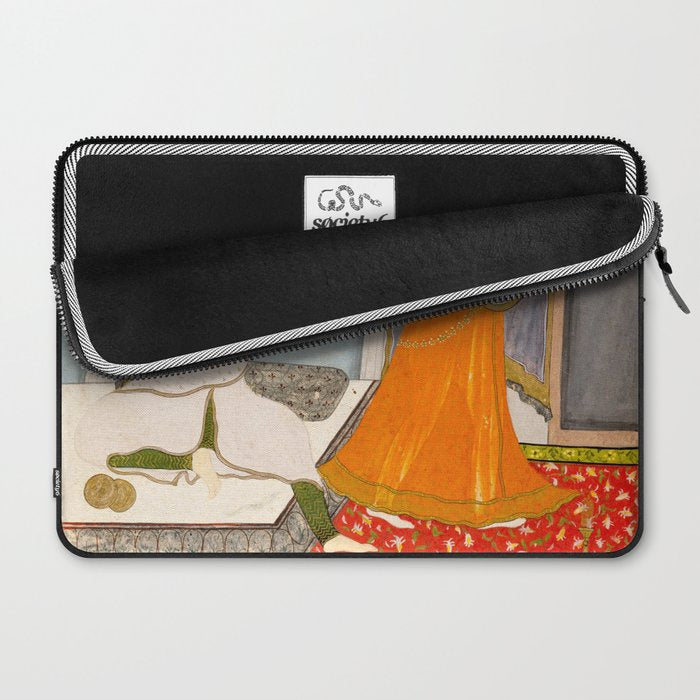 The Timid Bride Indian Painting Miniature  Laptop Sleeve Gallery Image 2