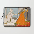 The Timid Bride Indian Painting Miniature  Laptop Sleeve Gallery Image 1