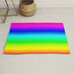 Modern Bright Rainbow Colors Ombre Rug Gallery Image 1