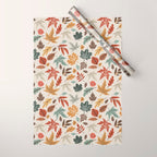 Autumn leaves fall IU Wrapping Paper Gallery Image 1