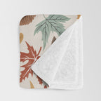 Autumn leaves fall IU Throw Blanket Gallery Image 3