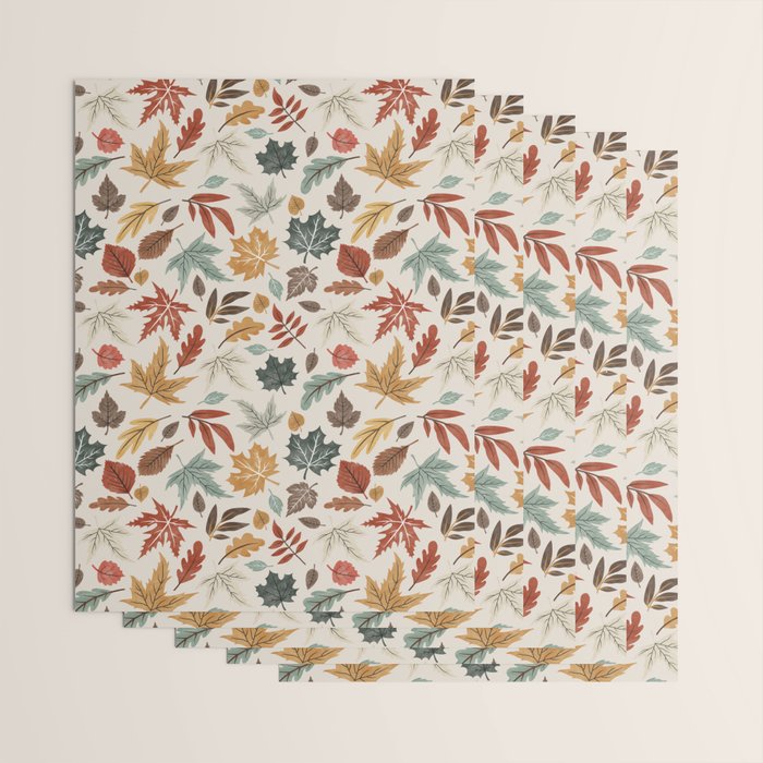 Autumn leaves fall IU Wrapping Paper Gallery Image 3