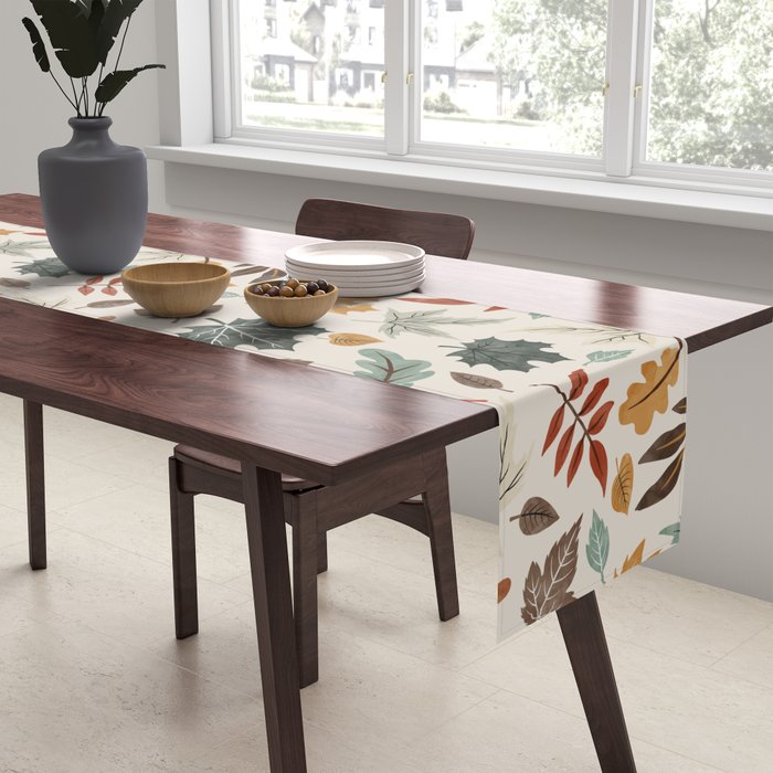 Autumn leaves fall IU Table Runner Gallery Image 2