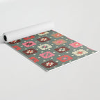 Winter Quilt Stars: Festive Mosaic in Jewel Tones Yoga Mat Gallery Image 2