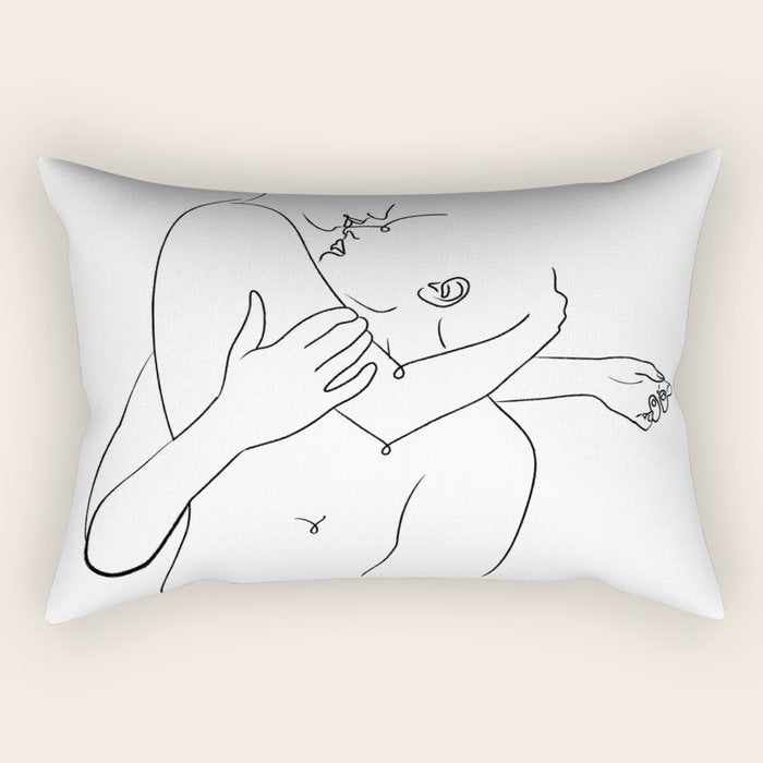 The Quiet Hold Rectangular Pillow Gallery Image 2