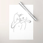 The Quiet Hold Wrapping Paper Gallery Image 1