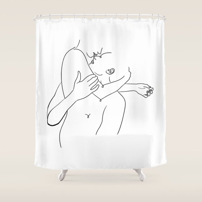 The Quiet Hold Shower Curtain Gallery Image 1