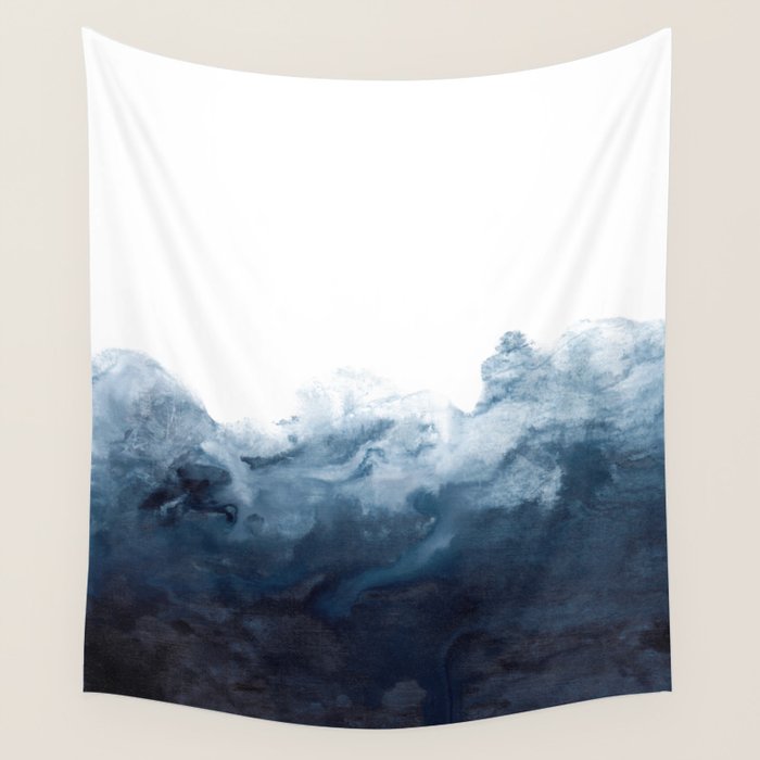 Indigo Depths No. 2 Wall Tapestry Gallery Image 1