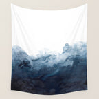 Indigo Depths No. 2 Wall Tapestry Gallery Image 4