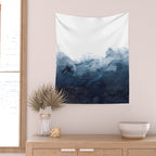 Indigo Depths No. 2 Wall Tapestry Gallery Image 2