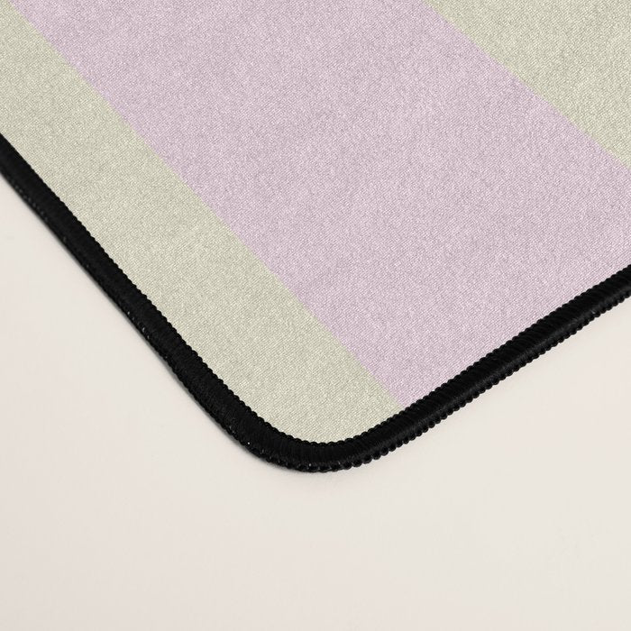 Stripes of Light Pink and Cream Desk Mat Gallery Image 4