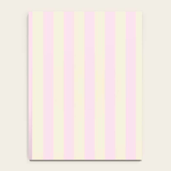 Stripes of Light Pink and Cream Notebook Gallery Image 4