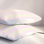 Stripes of Light Pink and Cream Pillow Sham Gallery Image 3