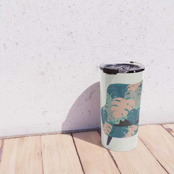 Cat and Plant 15 Travel Mug Gallery Image 4