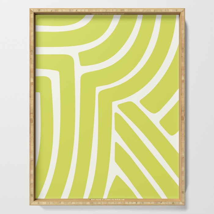 Abstract Stripes XXXVIII Serving Tray Gallery Image 1