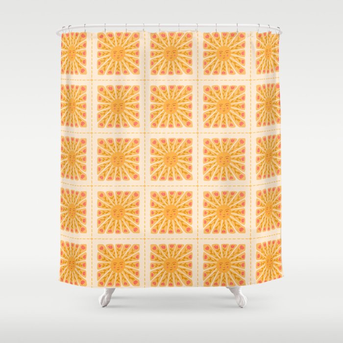 Happy sun Shower Curtain Gallery Image 1