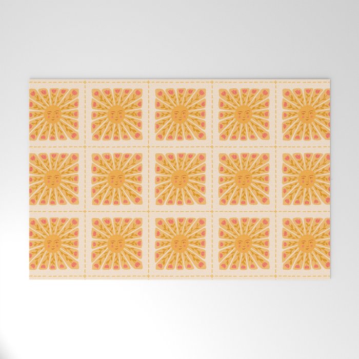 Happy sun Welcome Mat Gallery Image 1