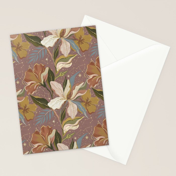 Celestial Iris Garden Stationery Card Gallery Image 2
