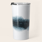 Abstract Watercolor Teal Turquoise Painting Travel Mug Gallery Image 3
