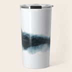 Abstract Watercolor Teal Turquoise Painting Travel Mug Gallery Image 1
