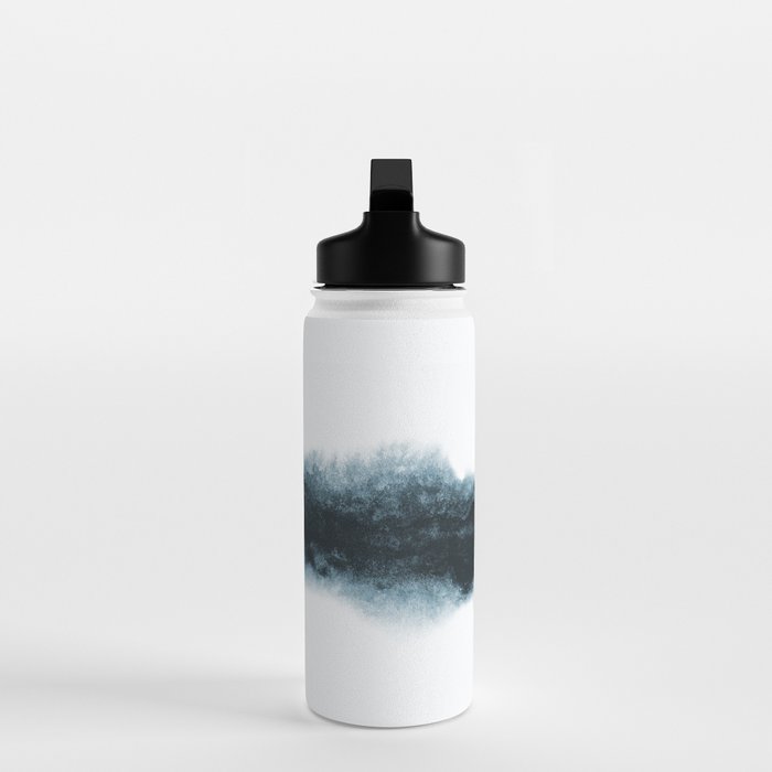 Abstract Watercolor Teal Turquoise Painting Water Bottle Gallery Image 3