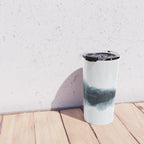 Abstract Watercolor Teal Turquoise Painting Travel Mug Gallery Image 4