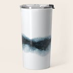 Abstract Watercolor Teal Turquoise Painting Travel Mug Gallery Image 2