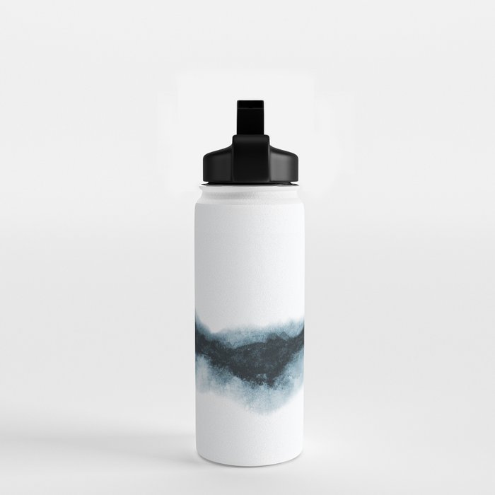 Abstract Watercolor Teal Turquoise Painting Water Bottle Gallery Image 2