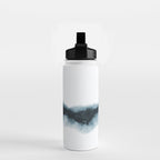 Abstract Watercolor Teal Turquoise Painting Water Bottle Gallery Image 2