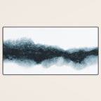 Abstract Watercolor Teal Turquoise Painting Desk Mat Gallery Image 3