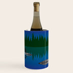 Loons in a Woodland Lake Wine Chiller Gallery Image 1
