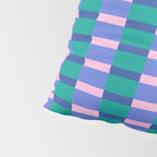 Bright Pastel Color Block Geometric Pattern Pillow Sham Gallery Image 4