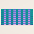 Bright Pastel Color Block Geometric Pattern Desk Mat Gallery Image 3