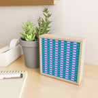 Bright Pastel Color Block Geometric Pattern Mini Art Print Gallery Image 2